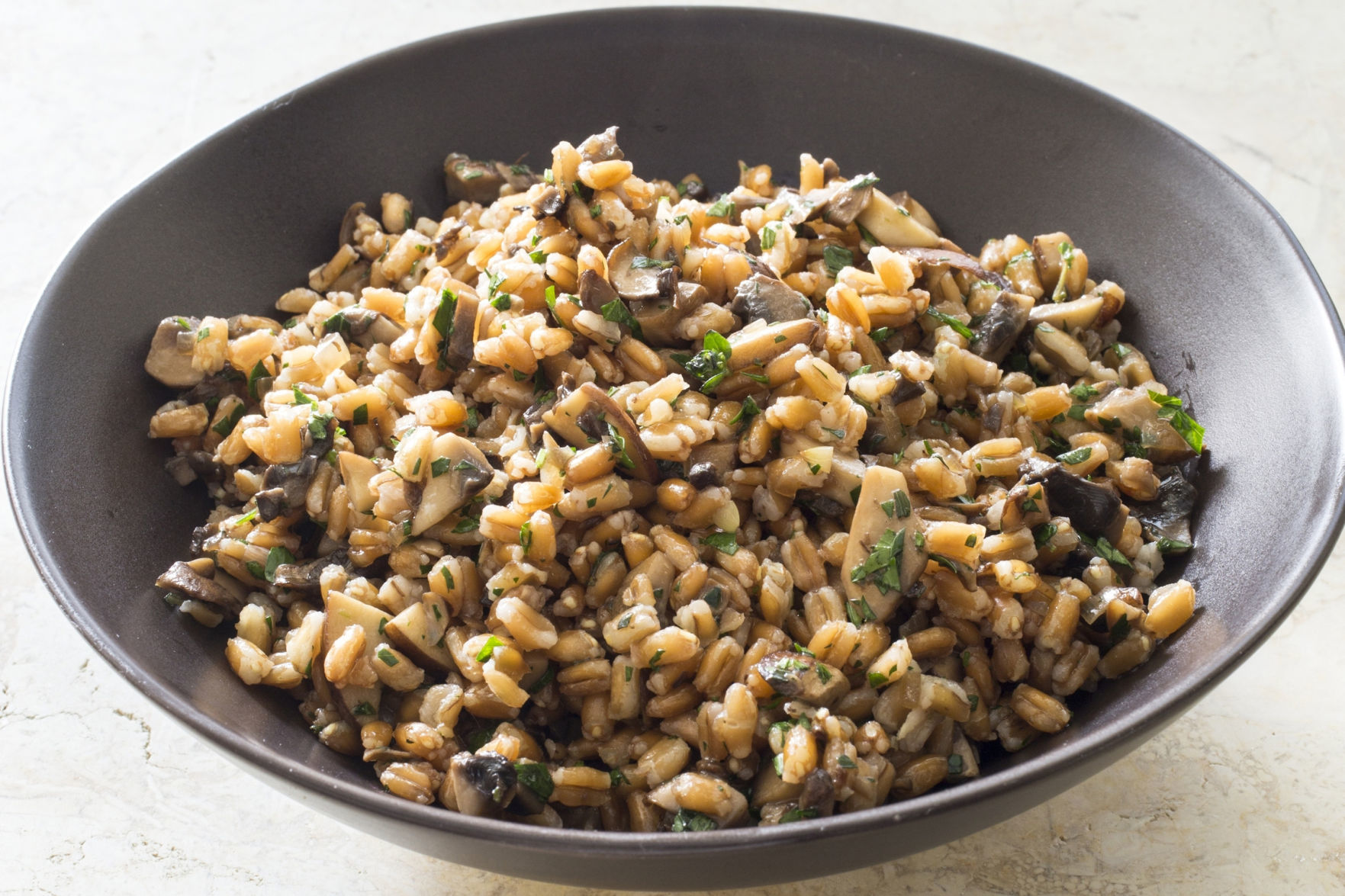 Food Column ATK Warm Farro With Mushrooms